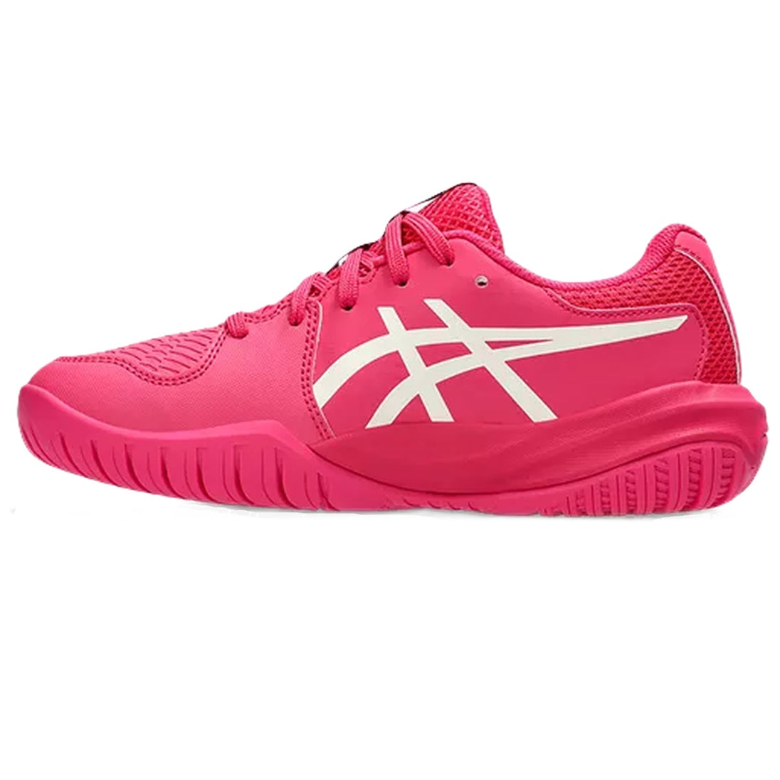 1044A081-700 Asics Juniors Gel-Resolution X GS Tennis Shoes (Bright Rose/Cream)