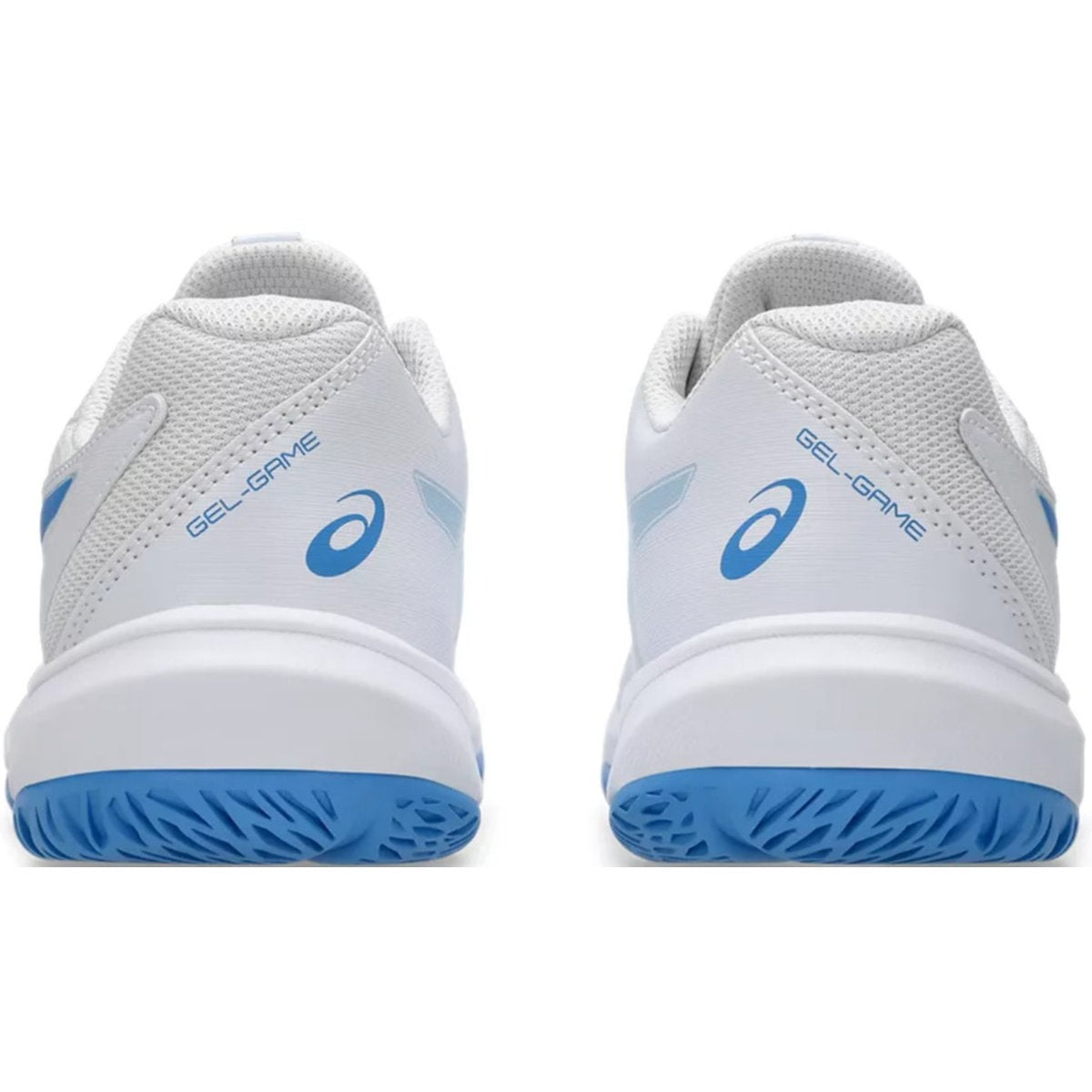 1044A083-100 Asics Juniors Gel-Game GS Tennis Shoes (White/Blue Coast)