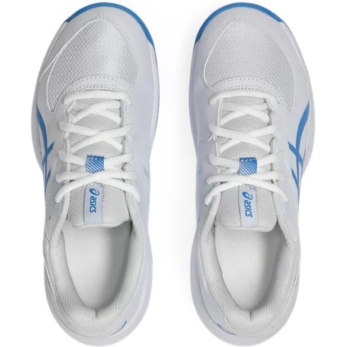 1044A083-100 Asics Juniors Gel-Game GS Tennis Shoes (White/Blue Coast)