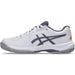 1044A083-110 Asics Juniors Gel-Game GS Tennis Shoes (White/Greyish Purple)