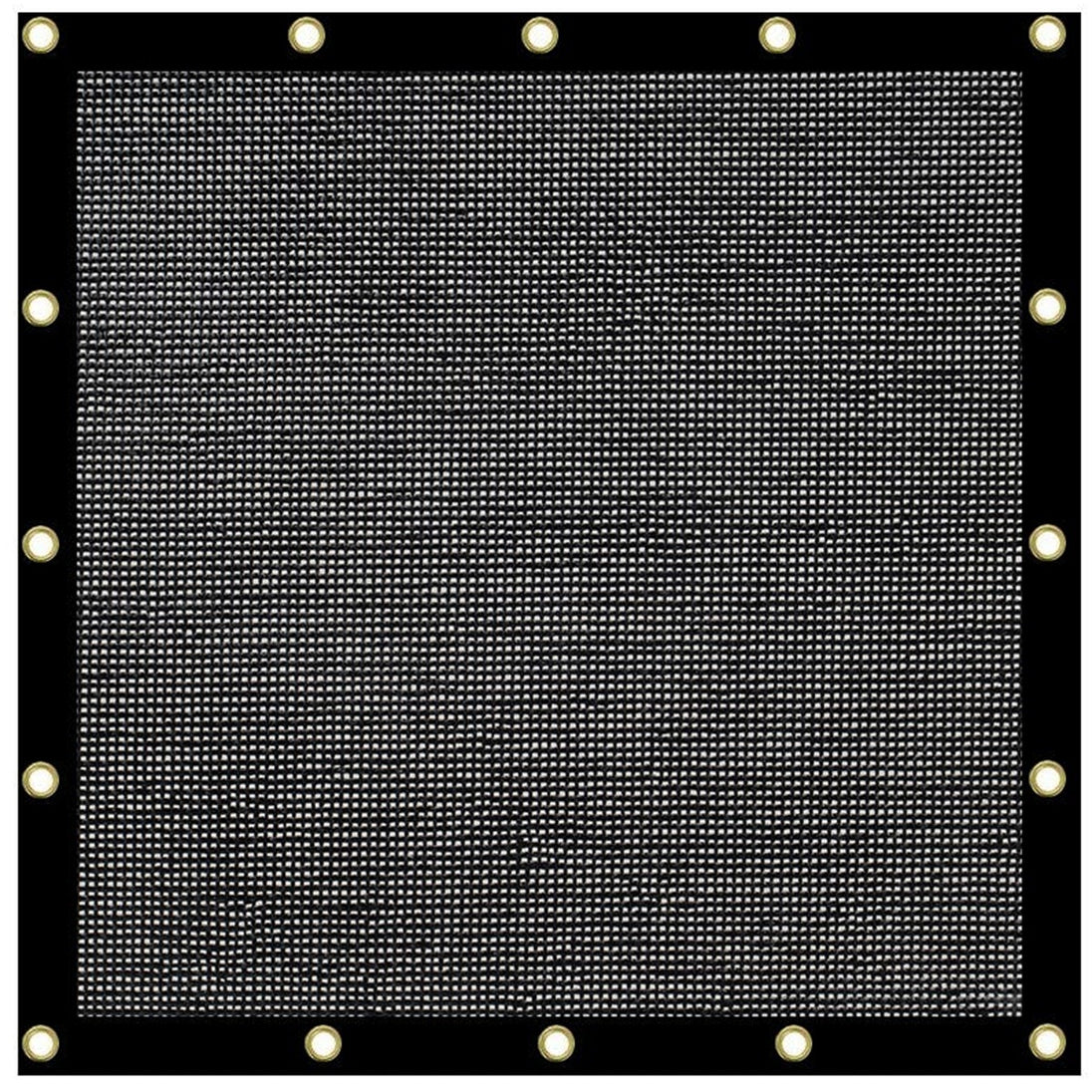 Black Knitted Tennis Windscreen 6'x120' Roll Hemmed & Grommeted