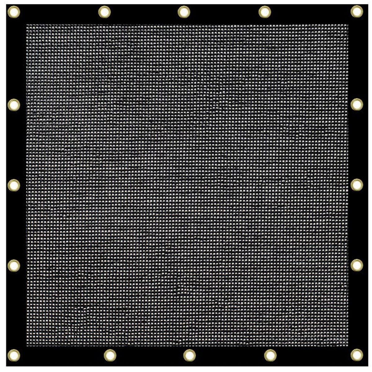 Black Knitted Tennis Windscreen 6'x120' Roll Hemmed & Grommeted