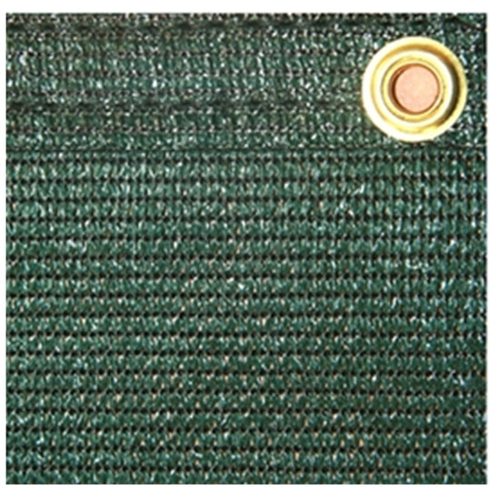 Green Knitted Tennis Windscreen 6'x120' Roll Hemmed & Grommeted
