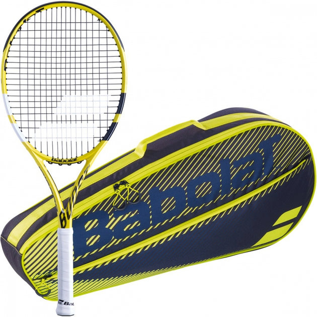 121199-191-751202-142-BNDL Babolat Boost Aero + Yellow Club Bag Tennis Starter Bundle