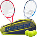 121210-4375-121206-425-751202-142-B-BNDL Babolat Boost Strike + Women’s Boost Drive Tennis Racquet Mixed Doubles Bundle with a Club Essential Bag and 3 Tennis Balls