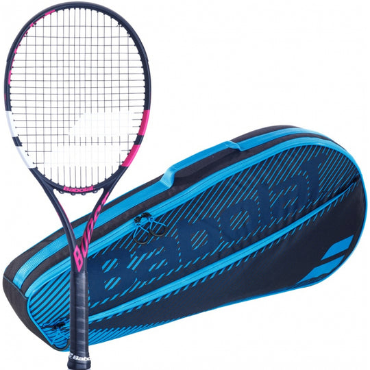 121211-335-751202-146-BNDL Babolat Boost Aero W + Blue Club Bag Tennis Starter Bundle