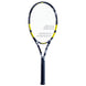 121222-142 Babolat Evoke 102 Strung Tennis Racquet (Black/Yellow)