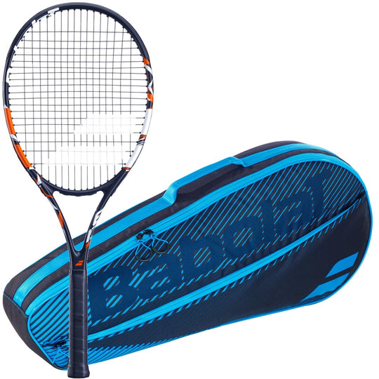 121244-100-751202-146-BNDL Babolat Evoke Tour + Blue Club Bag Tennis Starter Bundle