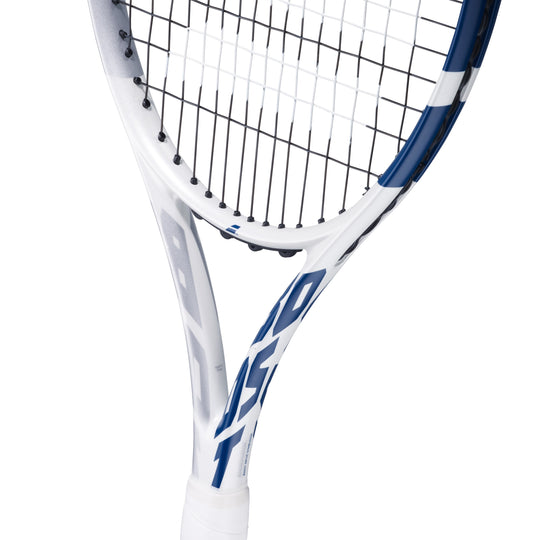 121249-100 Babolat Boost Drive Wimbledon Strung Tennis Racquet (White/Blue)