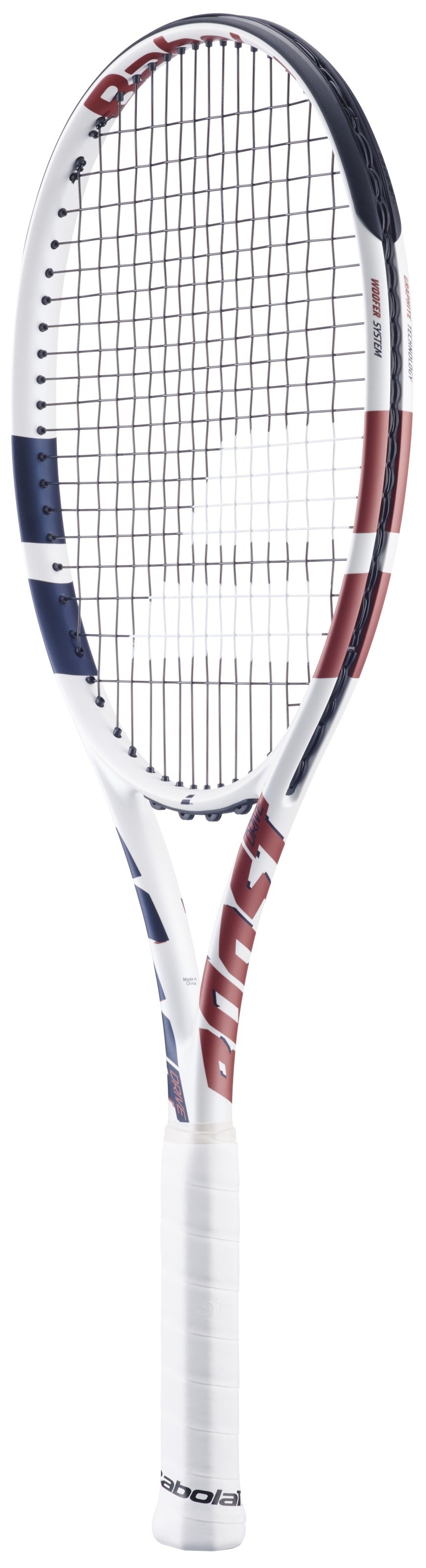 121265-100-Doubles-BNDL Babolat Boost Drive Tennis Racquet (White) Doubles Player Pack