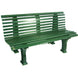 Har-Tru Deluxe 5-Foot Courtsider Court Bench - green