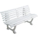 Har-Tru Deluxe 5-Foot Courtsider Court Bench - white