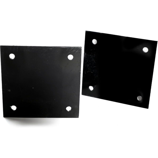 Edwards 3”_Square_Surface_Mount_Pickleball_Post_Black