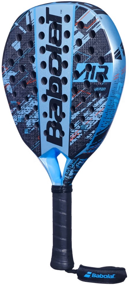 150142-100 Babolat Air Veron Padel Racket (Metallic Blue/Black/Blue)