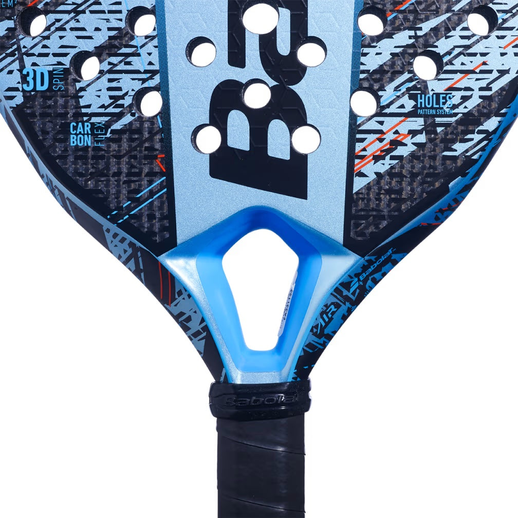 150142-100 Babolat Air Veron Padel Racket (Metallic Blue/Black/Blue)