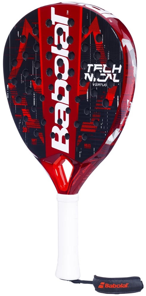 150152-100 Babolat Technical Vertuo Juan Lebron Padel Racket (Dark Metallic Red/Black/Red)