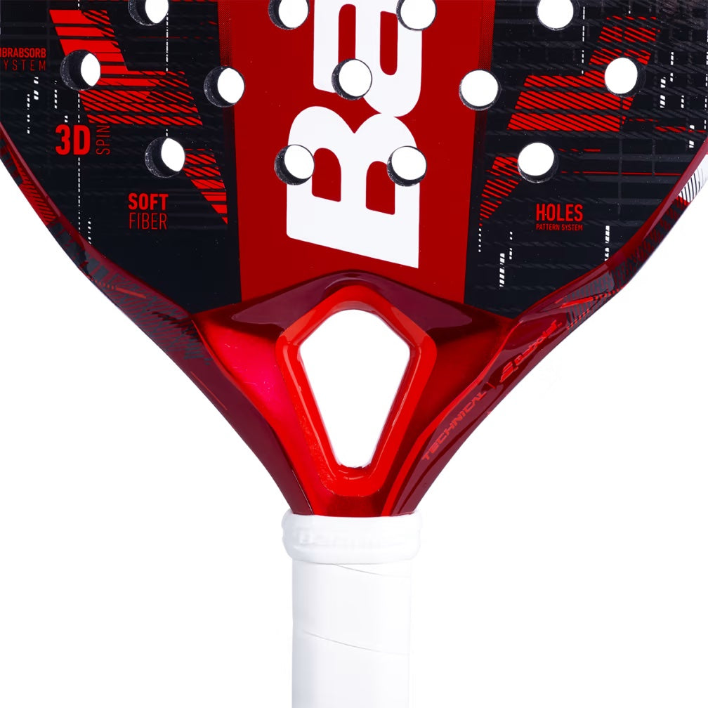 150152-100 Babolat Technical Vertuo Juan Lebron Padel Racket (Dark Metallic Red/Black/Red)