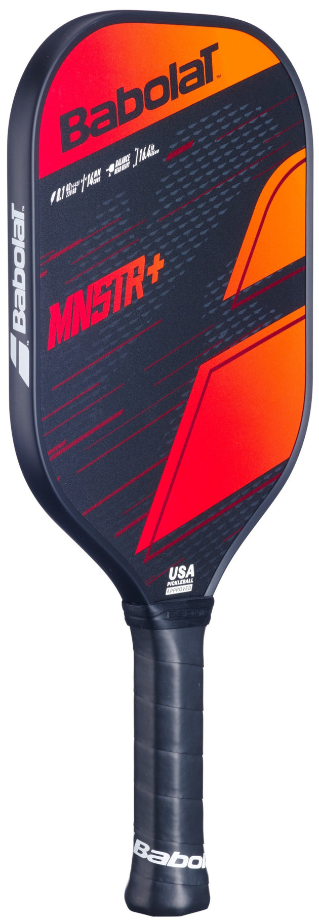 160017 Babolat MNSTR+ Pickleball Paddle (Black/Red)