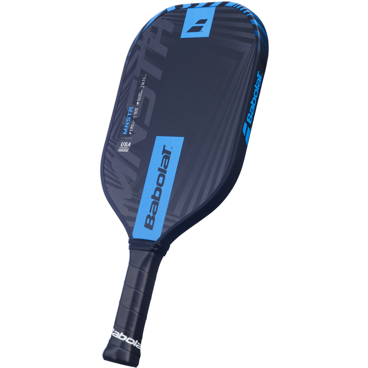 160025 Babolat MNSTR Pickleball Paddle (Black/Blue)