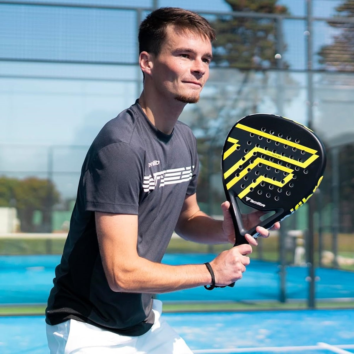 16WABR3652 Tecnifibre Wall Breaker 365 PHD Padel Racket (Black/Yellow)