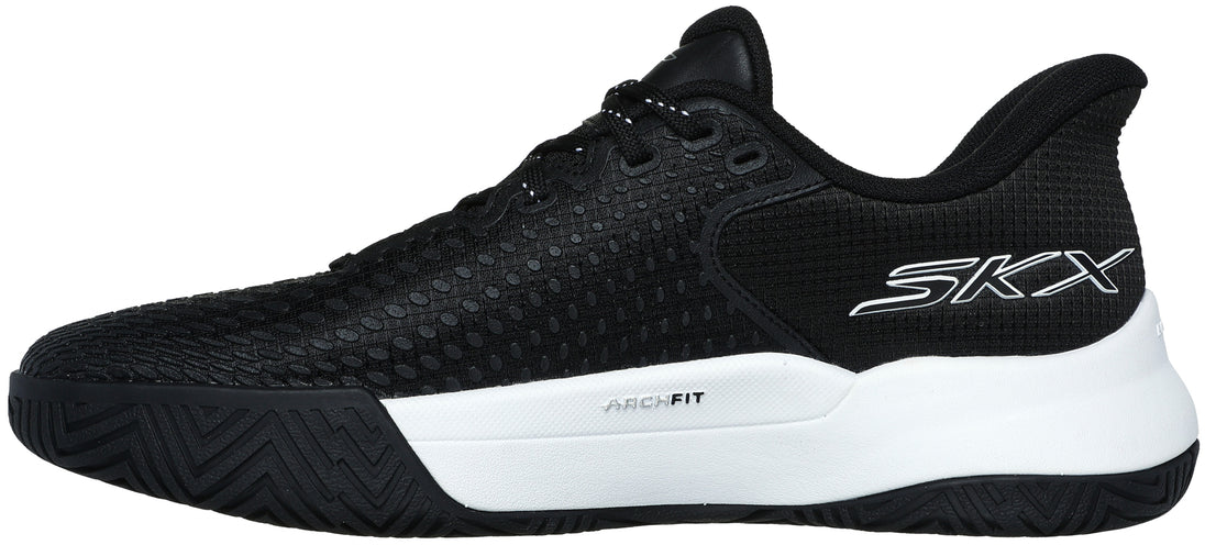 172100-BKW Skechers Women’s Viper Court Pro Elite Hands Free Slip-Ins Pickleball Shoes (Black/White)