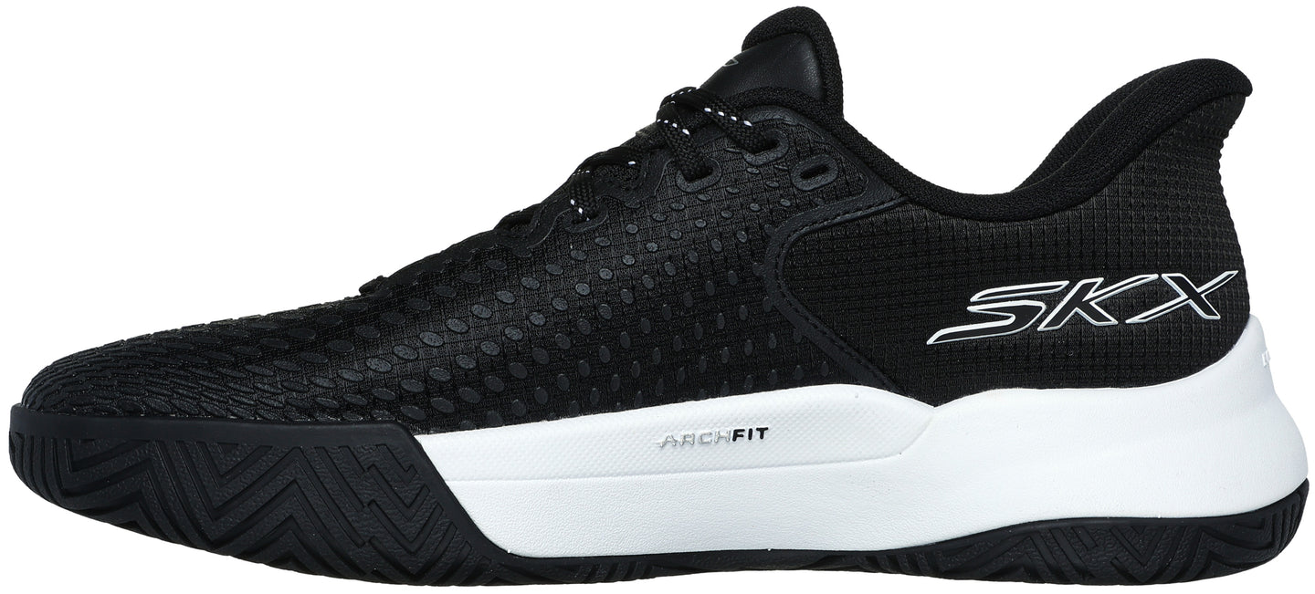 172100-BKW Skechers Women’s Viper Court Pro Elite Hands Free Slip-Ins Pickleball Shoes (Black/White)
