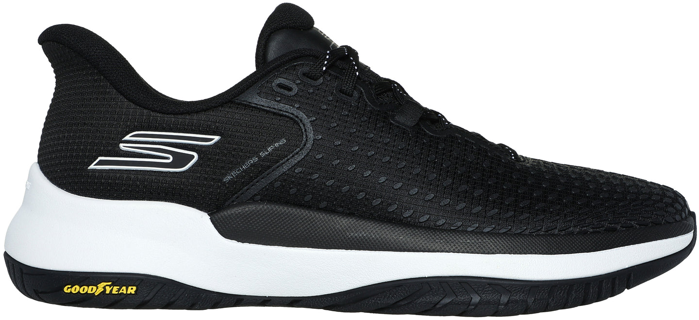 172100-BKW Skechers Women’s Viper Court Pro Elite Hands Free Slip-Ins Pickleball Shoes (Black/White)