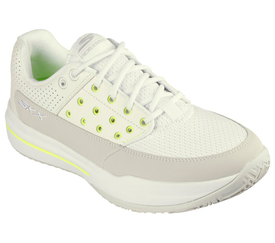 172105-WNT Skechers Women’s Viper Court Luxe Pickleball Shoes (White/Natural)