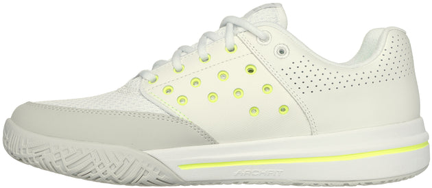 172105-WNT Skechers Women’s Viper Court Luxe Pickleball Shoes (White/Natural)
