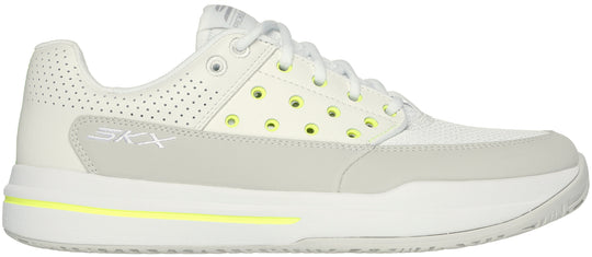 172105-WNT Skechers Women’s Viper Court Luxe Pickleball Shoes (White/Natural)