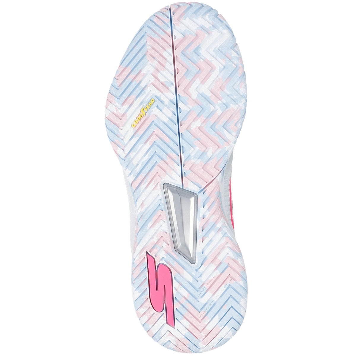 172109-WMLT Skechers Women’s Viper Court Pro 2.0 Pickleball Shoes (White/Multicolored)