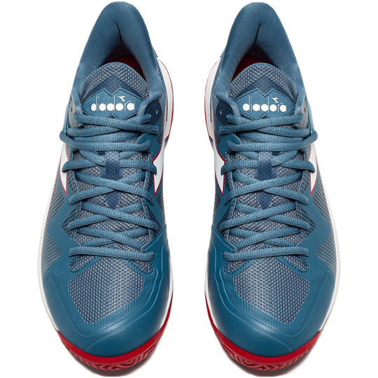 179099-D0843 Diadora Men's B.Icon 2 All Ground Tennis Shoes (Oceanview/White/Salsa)