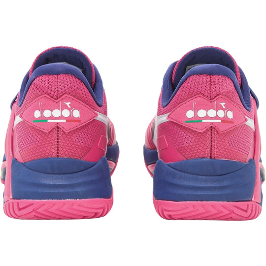 179103-D0252 Diadora Women's B.Icon 2 All Ground Tennis Shoes (Pink Yarrow/White/Blueprint)