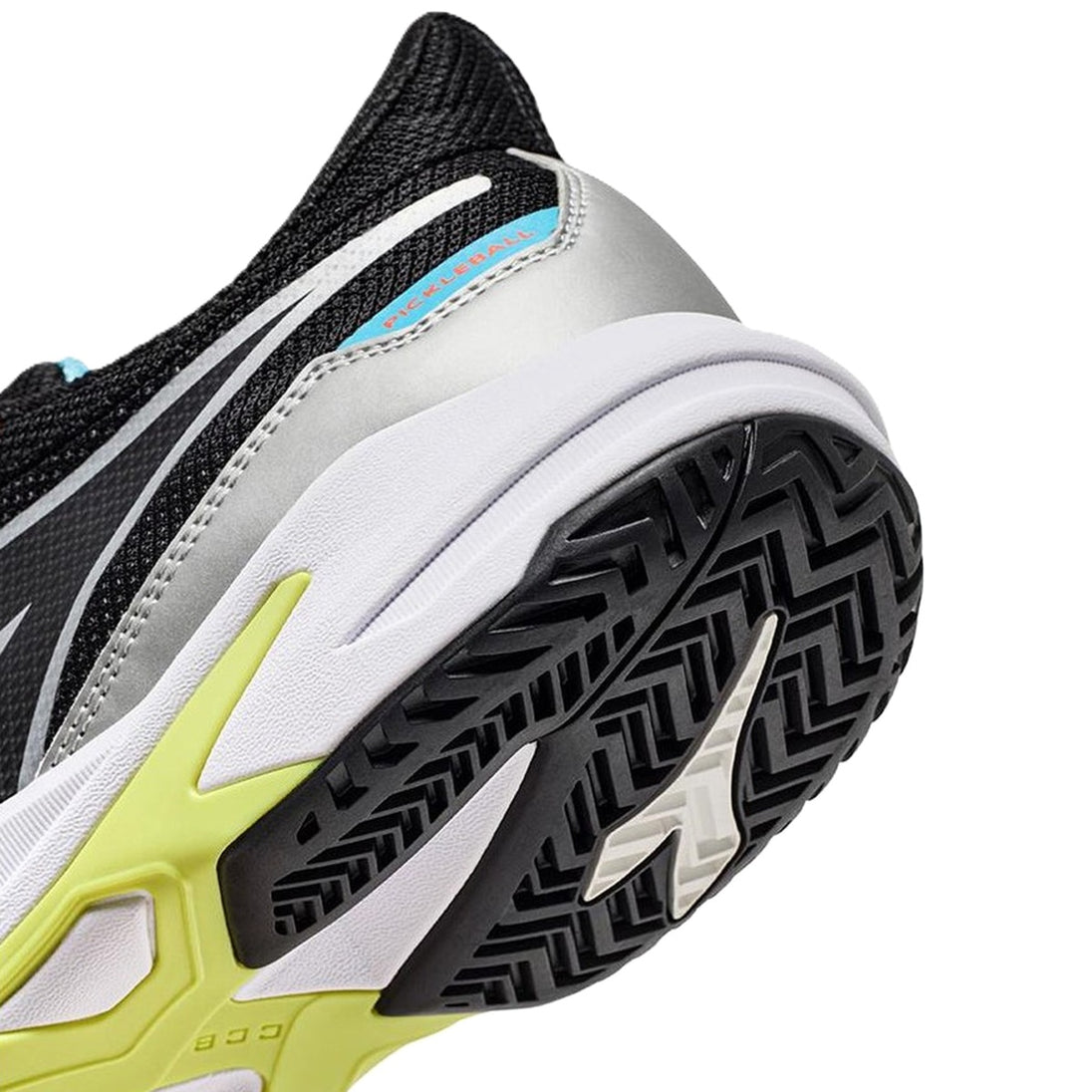 179104-D0945 Diadora Men's Trofeo 2 All Ground Pickleball Shoes (Black/Silver/Daiquiri Green)