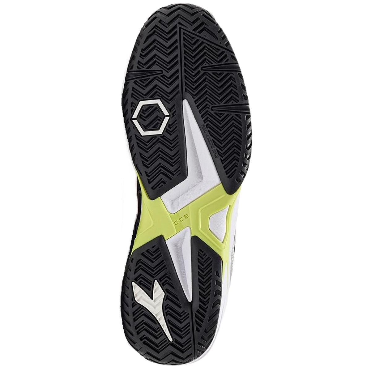 179104-D0945 Diadora Men's Trofeo 2 All Ground Pickleball Shoes (Black/Silver/Daiquiri Green)