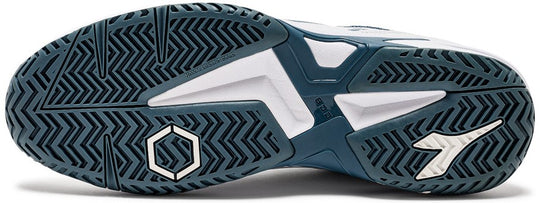 179104-D0946 Diadora Men's Trofeo 2 All Ground Pickleball Shoes (White/Oceanview)