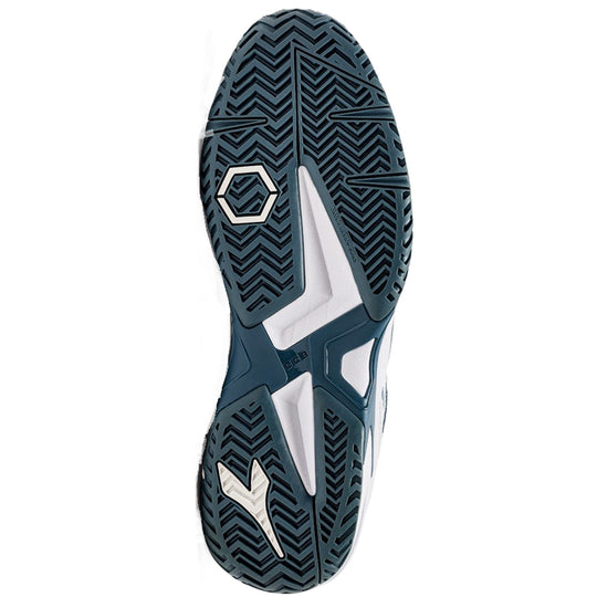 179104-D0946 Diadora Men's Trofeo 2 All Ground Pickleball Shoes (White/Oceanview)