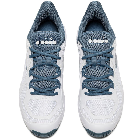 179104-D0946 Diadora Men's Trofeo 2 All Ground Pickleball Shoes (White/Oceanview)