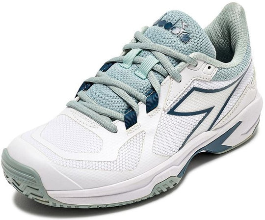 179105-C9453 Diadora Women's Trofeo 2 All Ground Pickleball Shoes (White/Legion Blue)