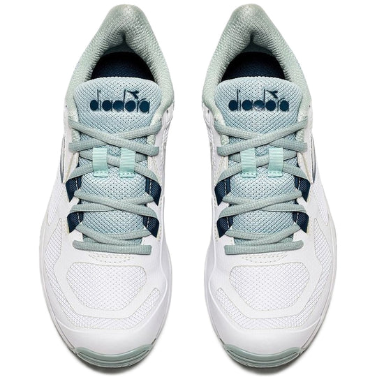 179105-C9453 Diadora Women's Trofeo 2 All Ground Pickleball Shoes (White/Legion Blue)
