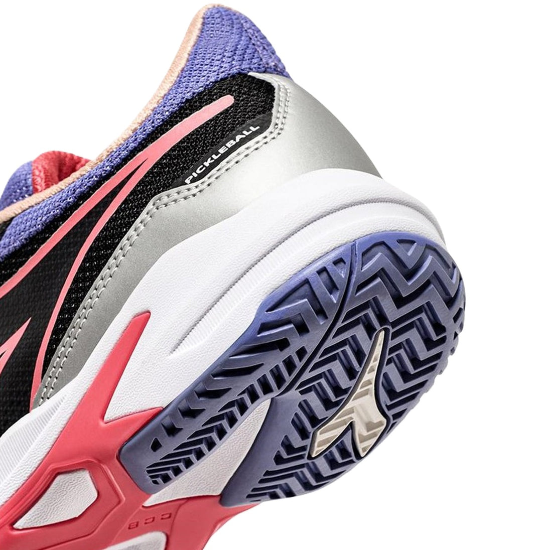 179105-D0947 Diadora Women's Trofeo 2 All Ground Pickleball Shoes (Black/Calypso Coral)