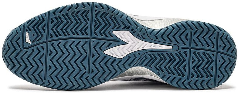 179502-D0842 Diadora Men's Blushield Torneo 2 All Ground Tennis Shoes (White/Oceanview/Salsa)