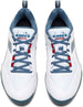 179502-D0842 Diadora Men's Blushield Torneo 2 All Ground Tennis Shoes (White/Oceanview/Salsa)