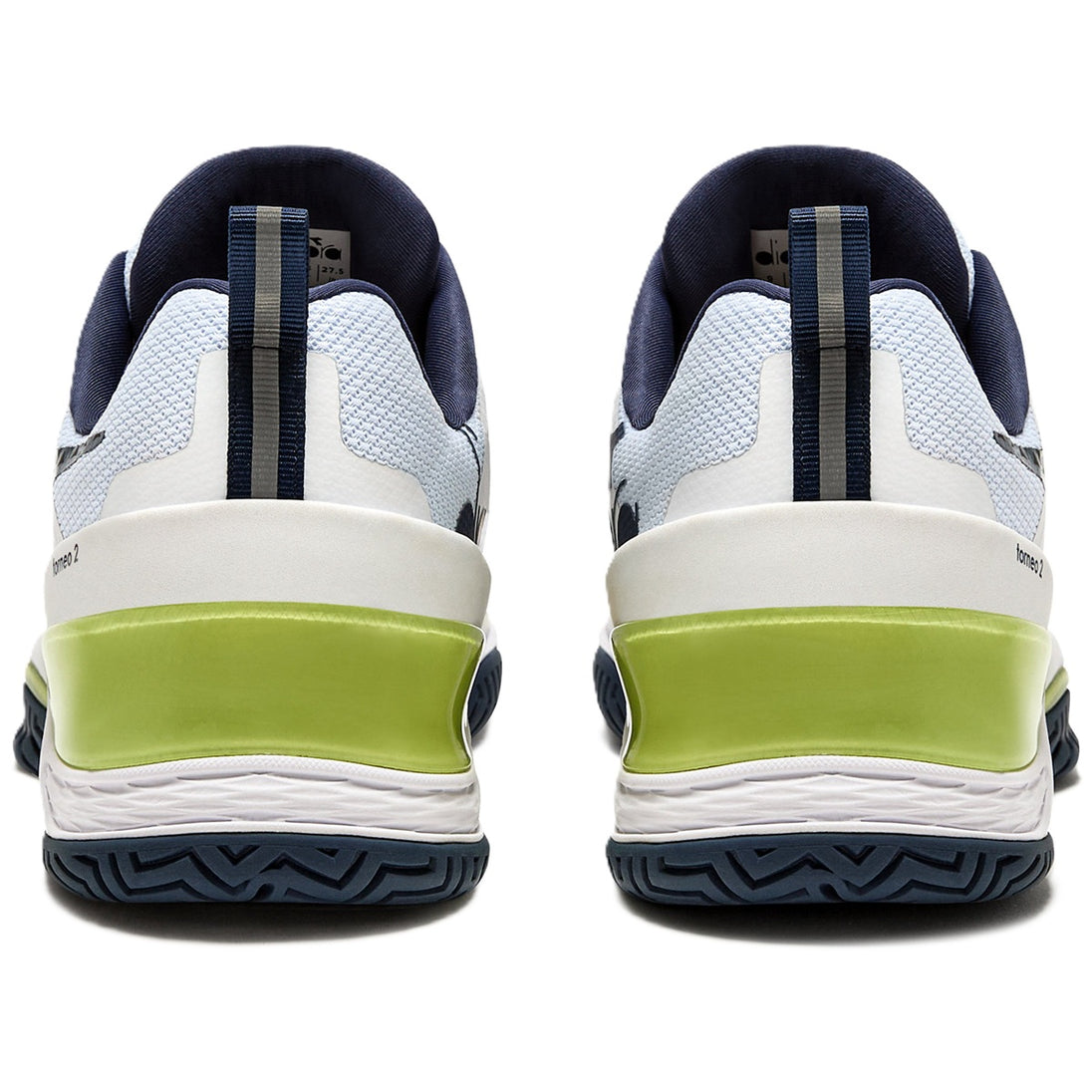 179502-D1033 Diadora Men's Blushield Torneo 2 All Ground Tennis Shoes (White/Pageant Blue)