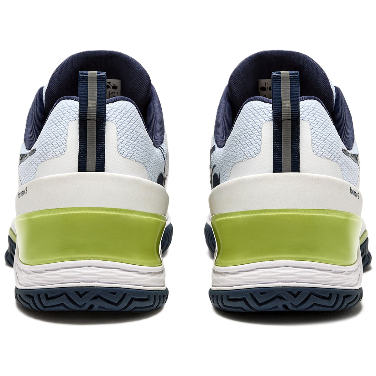 179502-D1033 Diadora Men's Blushield Torneo 2 All Ground Tennis Shoes (White/Pageant Blue)