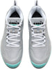 179503-D0686 Diadora Women's Blushield Torneo 2 All Ground Tennis Shoes (Silver DD/Black/Aruba Blue)