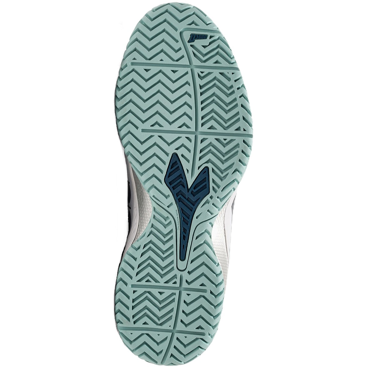 179503-D0846 Diadora Women's Blushield Torneo 2 All Ground Tennis Shoe (White/Legion Blue/Surf Spray)