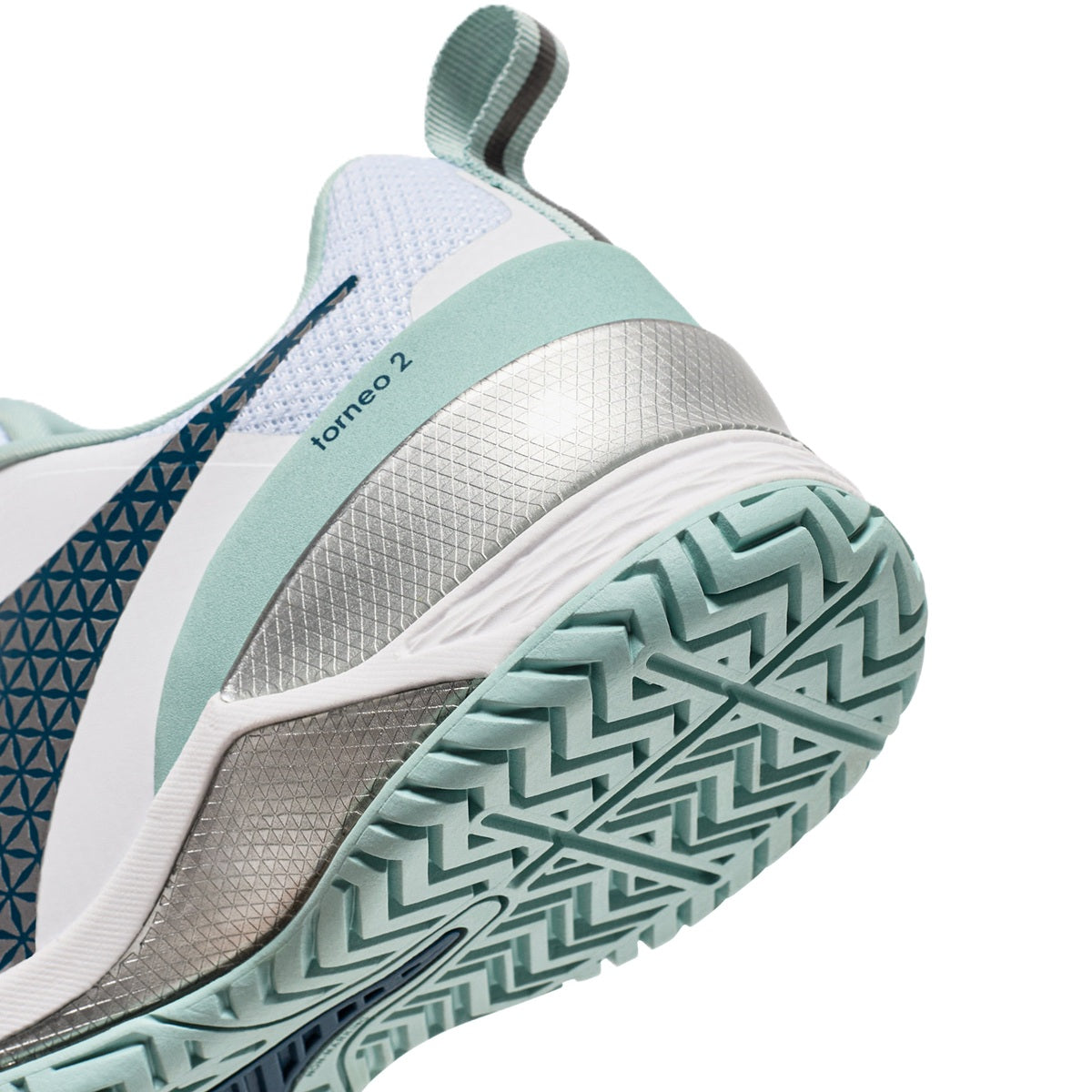 179503-D0846 Diadora Women's Blushield Torneo 2 All Ground Tennis Shoe (White/Legion Blue/Surf Spray)