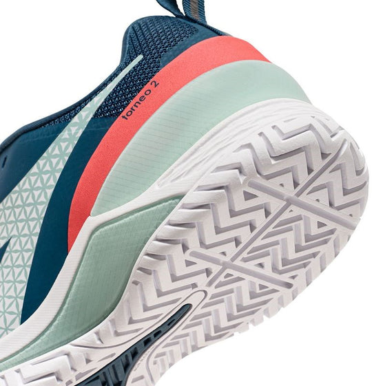 179503-D0847 Diadora Women's Blushield Torneo 2 All Ground Tennis Shoes (Legion Blue/White/Surf Spray)