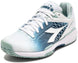180615-D0845 Diadora Women's Speed Competition 7+ All Ground Tennis Shoe (White/Surf Spray/Legion Blue)